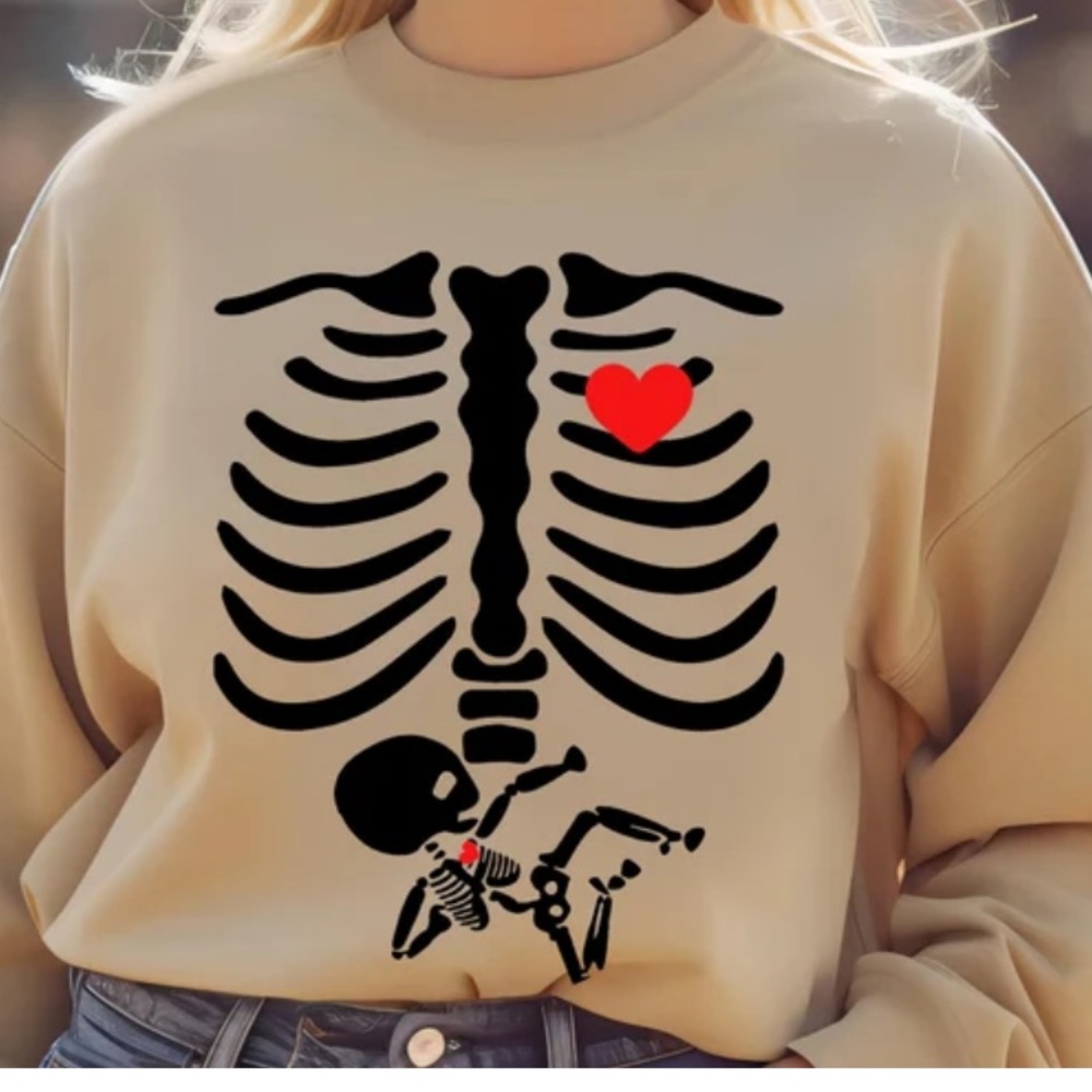 Pregnancy Halloween Sweatshirt L